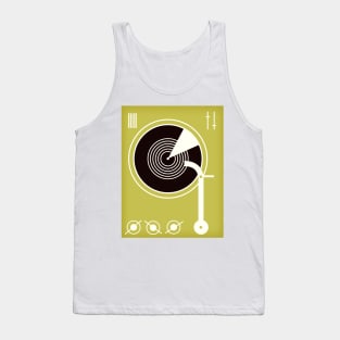 Vintage style record player Tank Top